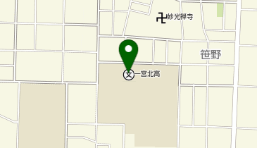 一宮北高等学校の地図画像
