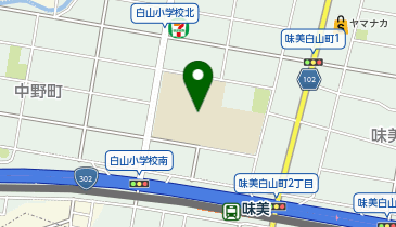白山小学校の地図画像