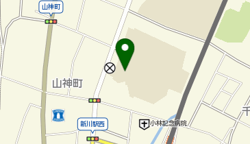 新川小学校体育館の地図画像