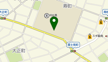 刈谷高等学校の地図画像