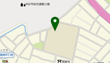 雁が音中学校の地図画像