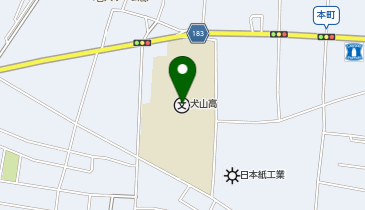 犬山高等学校の地図画像