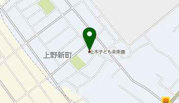 上木子ども未来園の地図画像