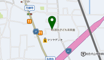 五郎丸子ども未来園の地図画像