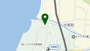旧大野小学校跡の広場の地図画像