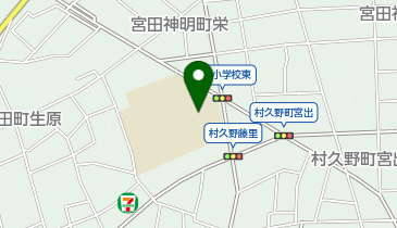 藤里小学校体育館の地図画像