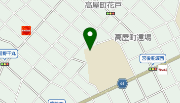 古知野中学校体育館の地図画像