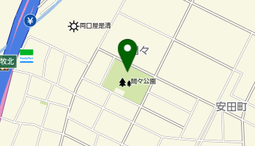 間々公園の地図画像