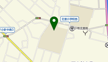 北里中学校の地図画像