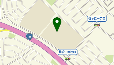 桃陵中学校の地図画像