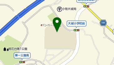 大城小学校の地図画像