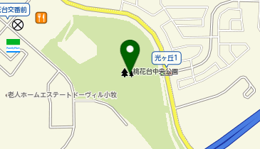 桃花台中央公園の地図画像