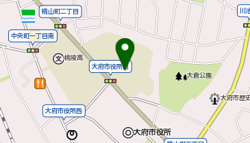 大府小学校体育館の地図画像