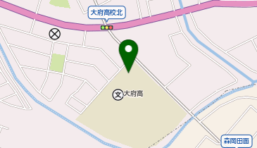 大府高等学校体育館の地図画像