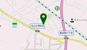 北山公民館の地図画像