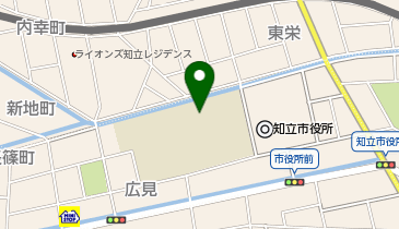 知立中学校体育館の地図画像