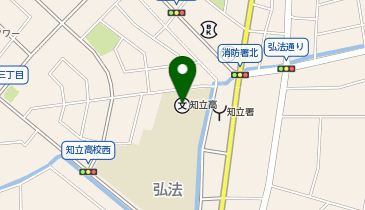 知立高校体育館の地図画像