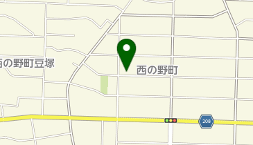 西の野ちびっ子広場の地図画像