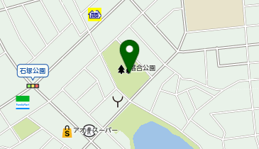 落合公園の地図画像