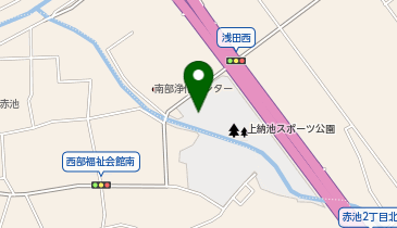 上納池スポーツ公園体育館の地図画像
