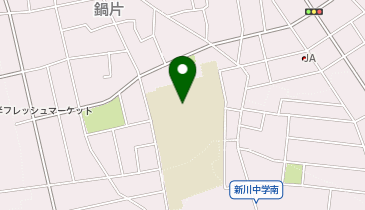 新川中学校の地図画像