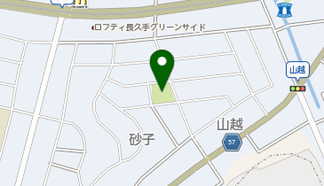 山越公園の地図画像