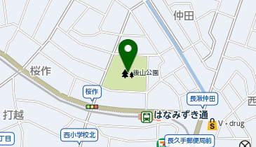 後山公園の地図画像