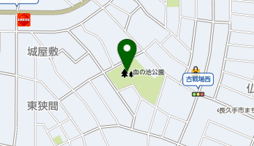 血の池公園の地図画像