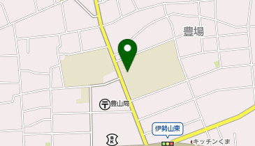 豊山中学校体育館の地図画像