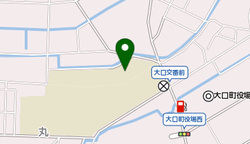 大口中学校屋内運動場の地図画像