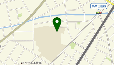 扶桑中学校体育館の地図画像
