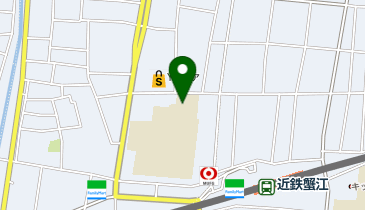 蟹江小学校の地図画像