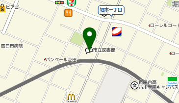 市立図書館の地図画像