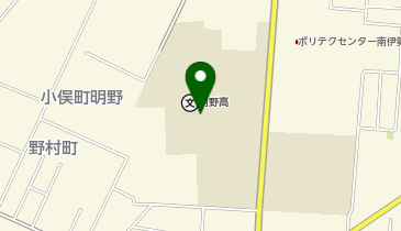 明野高等学校武道場及び体育館の地図画像