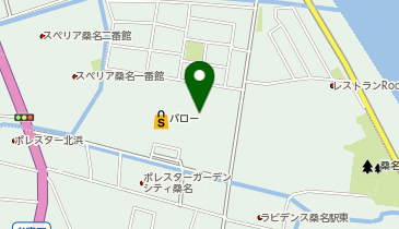 バロー桑名東店屋上駐車場の地図画像