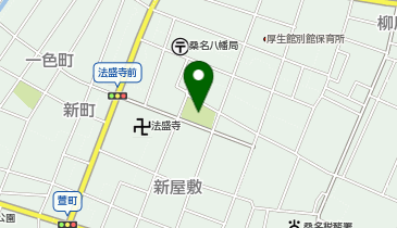 新屋敷公園の地図画像