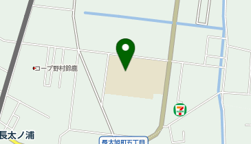 長太小学校校舎の地図画像