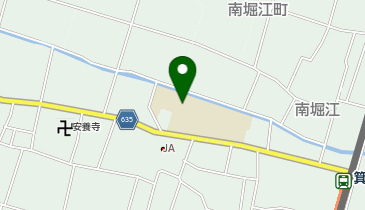 箕田小学校校舎の地図画像