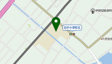 白子小学校校舎の地図画像