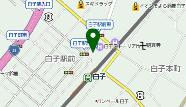 白子駅西自転車駐車場の地図画像