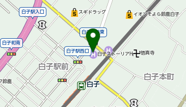 白子ストーリアホテルの地図画像