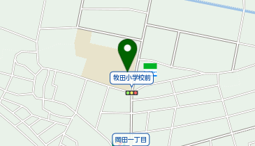 牧田小学校体育館の地図画像