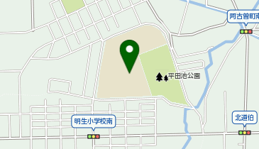 明生小学校グラウンドの地図画像
