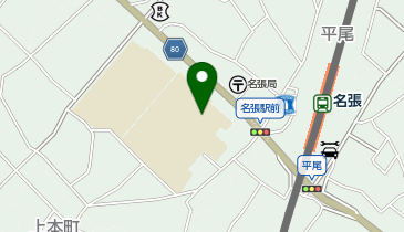 名張中学校の地図画像