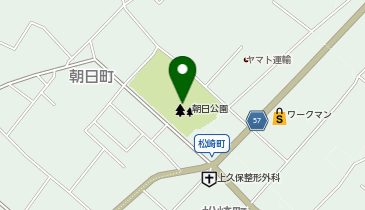 朝日公園の地図画像