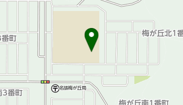 梅が丘小学校の地図画像