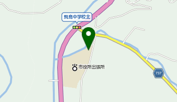 飛鳥中学校の地図画像