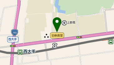 上野高等学校 武道場の地図画像