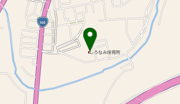 しろなみ保育所の地図画像