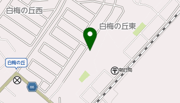 白梅東集会所の地図画像